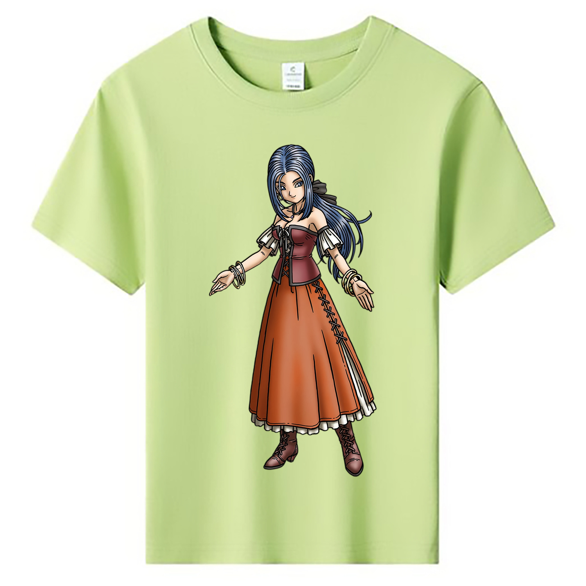 （画像用） ドラゴンクエスト Doragon Kuesuto Dragon Quest 綿100％キッズTシャツ（フロントプリント）